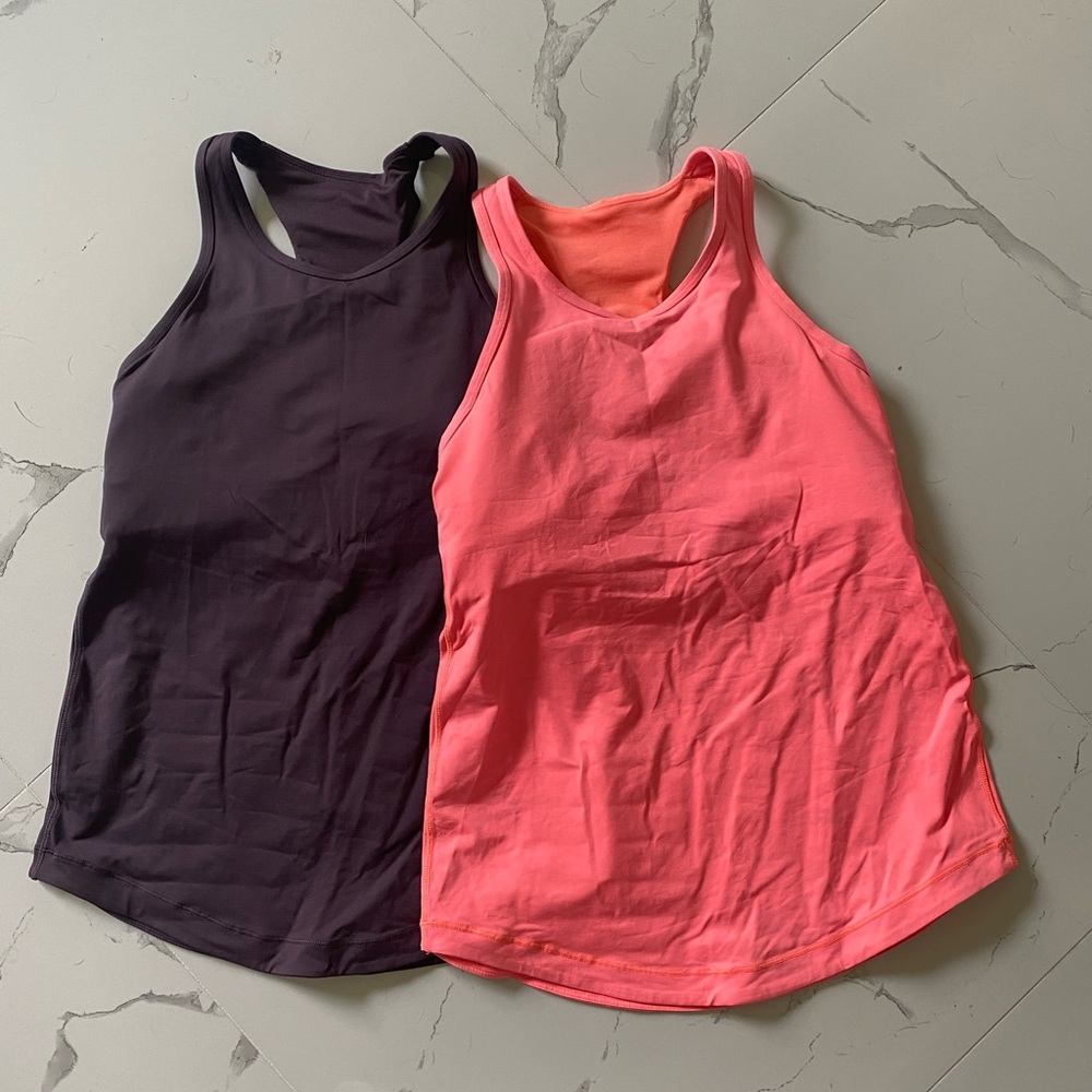 Rare Lululemon tanks w/ bra